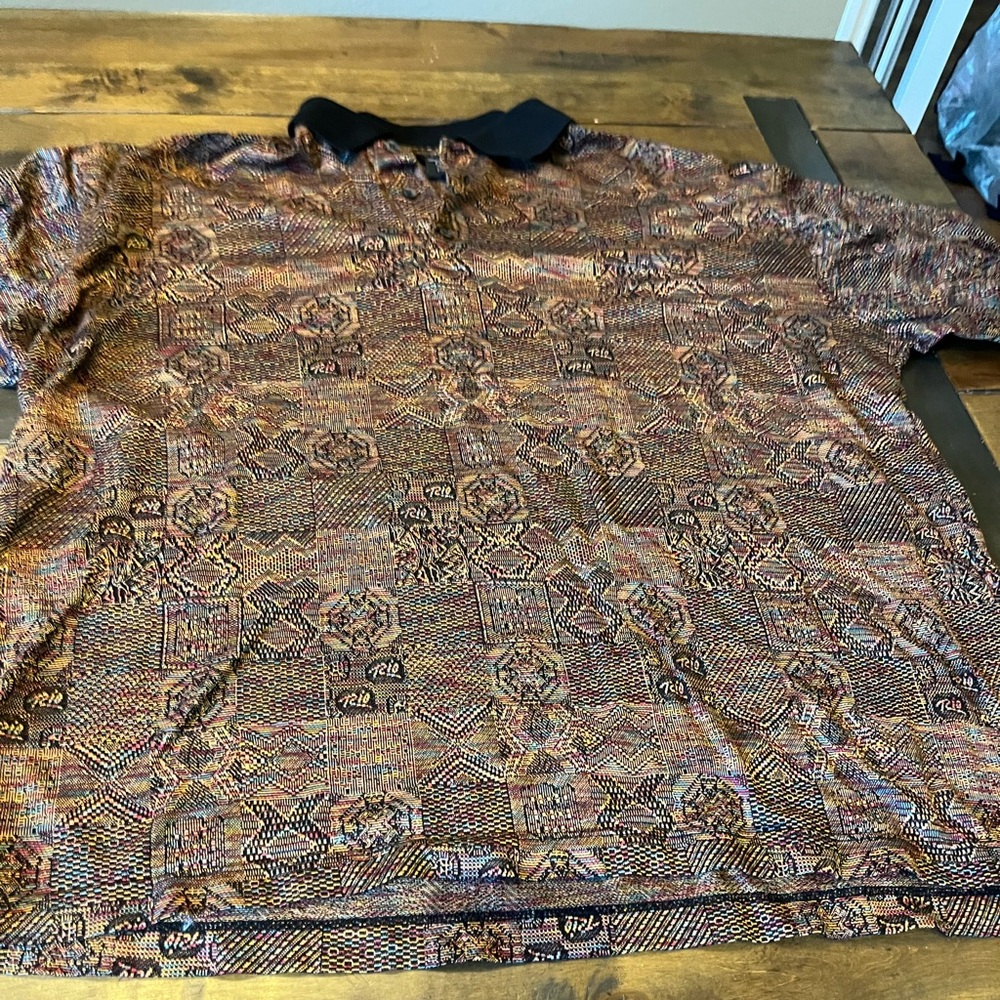 Arturo Garibaldi Men’s Multi color Polo Golf Shirt Size XL